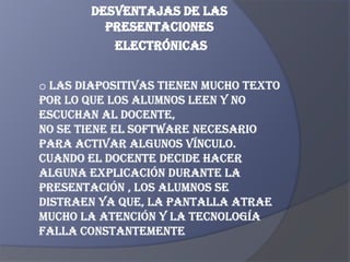 Presentaciones eletronicas