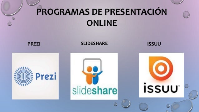 Resultado de imagen para -Â¿QUE ES UNA PRESENTACIÃN EN LINEA ?