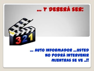  … sin embargo su duración …!… no debe superar en ningún caso los tres minutos!!  