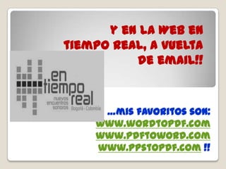  y como ` leerlo ´ y/o convertirlo en ambas vías?  … existen en la Web  mas de 50 programas gratuitos u OpenSource que lo hacen !!