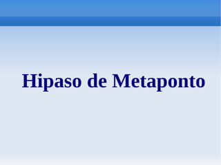 Hipaso de Metaponto 