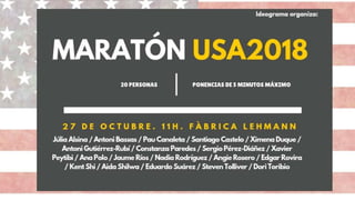 Jornada Maratón USA 2018 (Parte I)