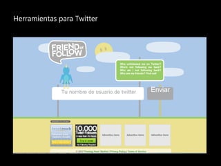 Herramientas para Twitter
 