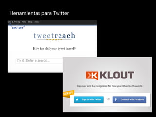 Herramientas para Twitter
 