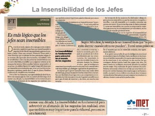 La Insensibilidad de los Jefes




                                 - 21 -
 