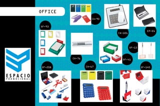 eco productos . promocionales - corporativo exclusivo
                                                           OFFICE
                                                                                 CA-90

                                                            OF-93
                                                                                                              EP-01
                                                                                         CA-101




                                                                                                  OF-13



                                                                      CA-76                 OF-41

                                                             OF-208           CA-67                       OF-140
                    ESPACIO PROMOCIONAL




                                                        VARIETIES
 