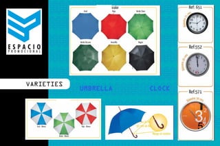 eco productos . promocionales - corporativo exclusivo




                                               ESPACIO PROMOCIONAL




                   VARIETIES




VARIETIES
 