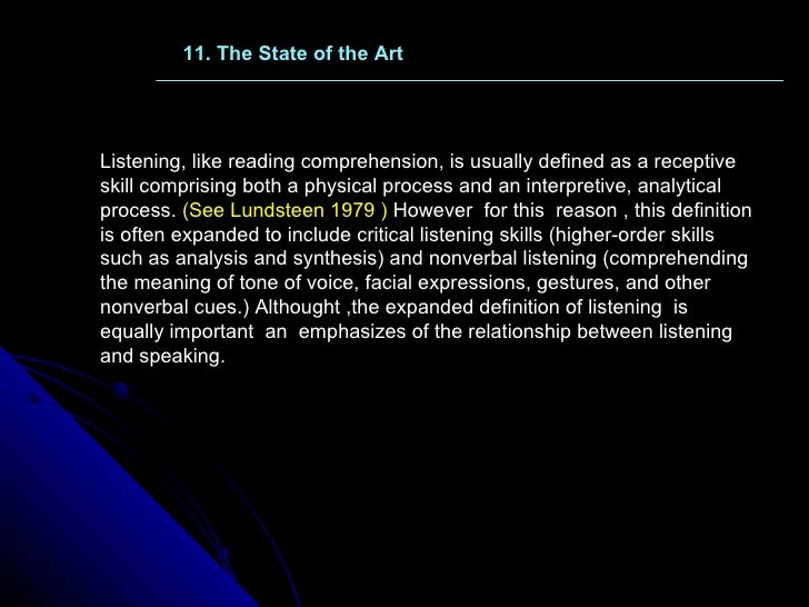 comprehensive listening definition opj