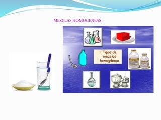 MEZCLAS HOMOGENEAS
 