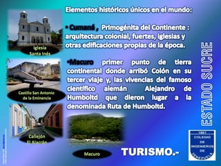 Diseño Gráfico: G.B. gbcord@gmail.com
© 2010. Reservados todos los derechos de Autor




        TURISMO.-




                                                 ESTADO SUCRE
 