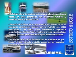 TURISMO.-




            ESTADO SUCRE
 