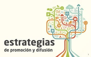 Diseñada por: Alejandro Cuevas 
1 
estrategias 
de promoción y difusión 
 