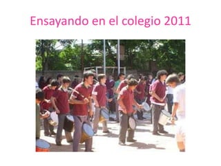 Ensayando en el colegio 2011
 