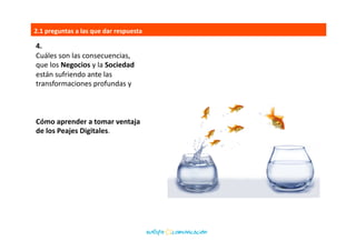 2.	
  	
  
Qué	
  puede	
  hacer	
  la	
  Dirección	
  de	
  la	
  Compañía	
  	
  
con	
  los	
  Recursos	
  Digitales	
  internos	
  y	
  externos	
  	
  
para	
  obtener	
  	
  
Innovación	
  en	
  su	
  	
  
Modelo	
  de	
  Negocio	
  	
  
y	
  el	
  Cumplimiento	
  	
  
de	
  ObjeEvos.	
  
2.1	
  preguntas	
  a	
  las	
  que	
  dar	
  respuesta	
  
 