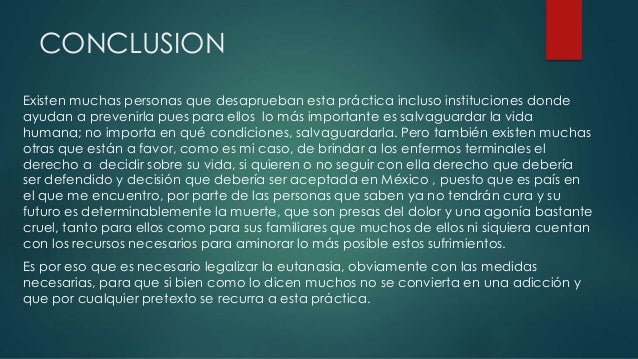 Eutanasia ensayo