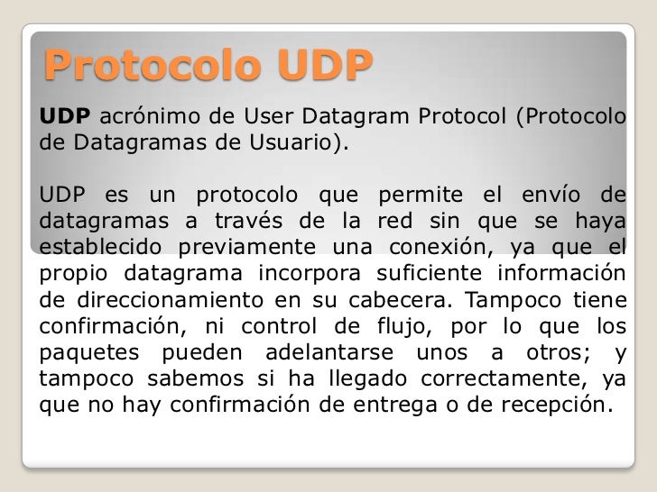 Presentacion exposicion udp y tcp