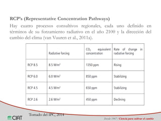 Identificación de áreas geográficas con potencial para la producción de arroz en Colombia ante escenarios de cambio climático