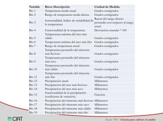 Identificación de áreas geográficas con potencial para la producción de arroz en Colombia ante escenarios de cambio climático
