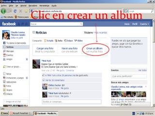 Clic en crear un album
 