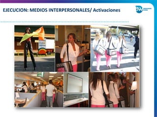 EJECUCION: MEDIOS INTERPERSONALES/ Activaciones
 