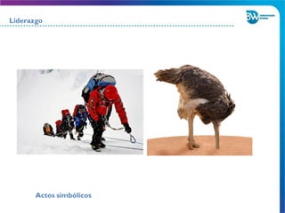 Liderazgo
Actos simbólicos
 