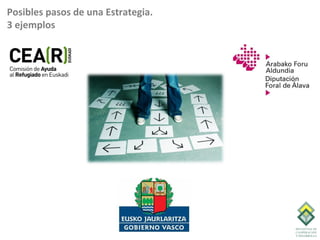 Posibles pasos de una Estrategia.
3 ejemplos
 