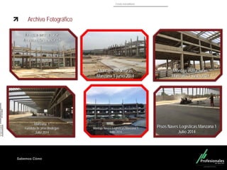 Fondo Inmobiliario
Sabemos Cómo
Archivo Fotográfico
Manzana 1
Fundida de piso Bodegas
Julio 2014
Pisos Naves Logísticas Manzana 1
Julio 2014
Montaje Naves Logísticas Manzana 1
Julio 2014
Montaje estructuras
Manzana 3-junio 2014
Montaje estructuras
Manzana 1-junio 2014
Montaje estructuras
Manzana 1-junio 2014
 