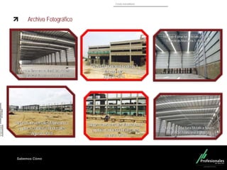 Fondo Inmobiliario
Sabemos Cómo
Archivo Fotográfico
Montaje Estructura Metálica Naves
Logísticas Manzana 1- Agosto
Montaje Estructura Metálica Naves
Logísticas Manzana 1- Agosto
Montaje Estructura Metálica Naves
Logísticas Manzana 1- Agosto
Vigas transversales Manzana 3
y placa cubierta Bodecales
Agosto 2014
Vigas transversales Manzana 3
y placa cubierta Bodecales
Agosto 2014
Fachada principal bodega 1
Manzana 1
Agosto 2014
 