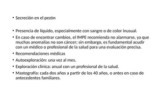 PRESENTACION FCTORES CAMA en mujeres adultas | PPTX