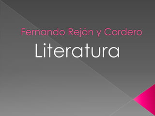 Presentacion fer de literatura com