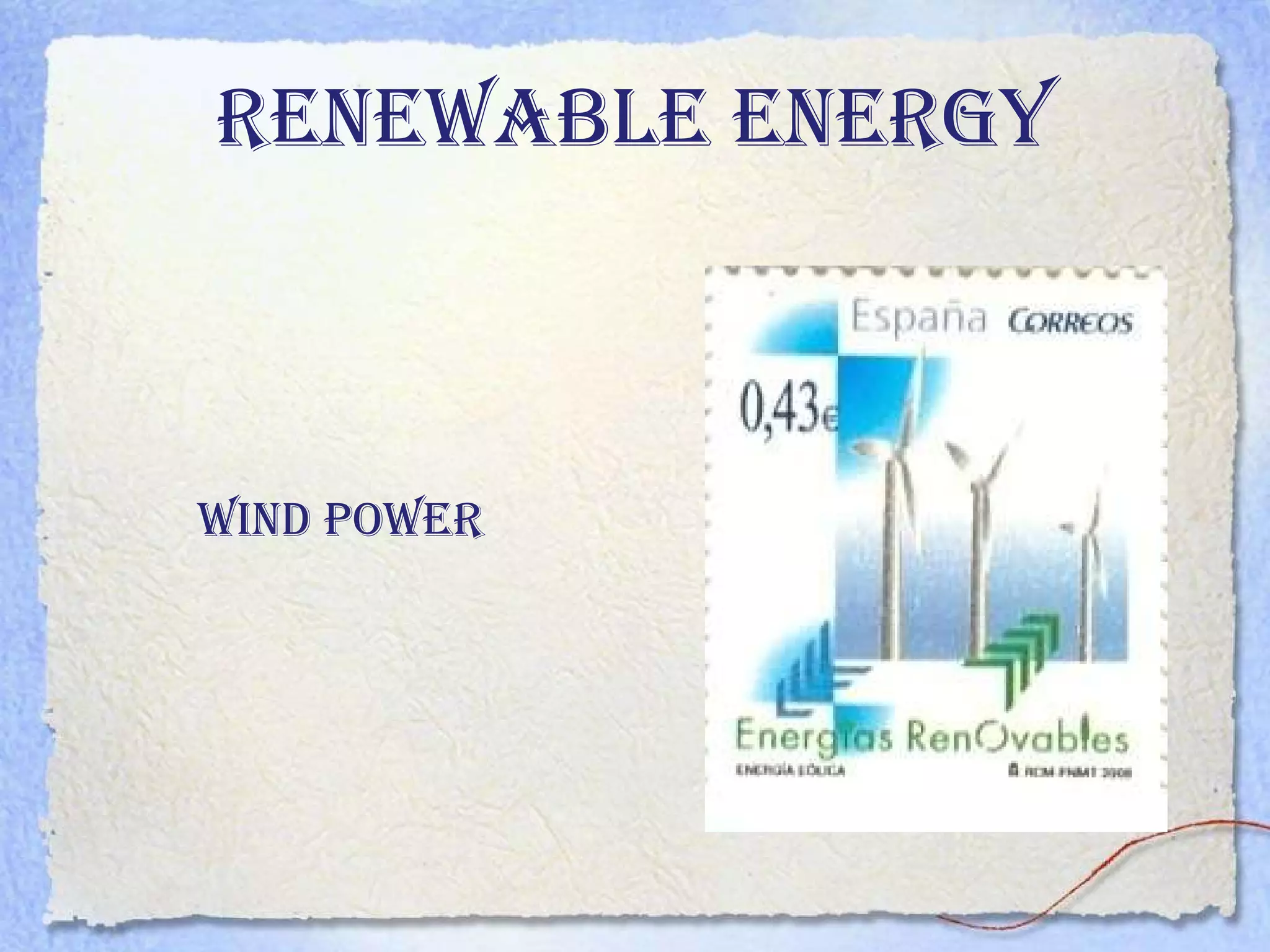 renewable energy Wind power 