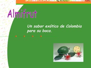 Almifrut Un sabor exótico de Colombia para su boca. 
