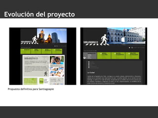 Evolución del proyecto Propuesta definitiva para Santiagoapie 