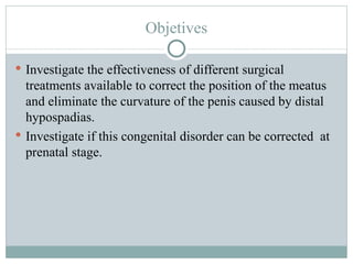 Hypospadias Corrective Surgery Ppt