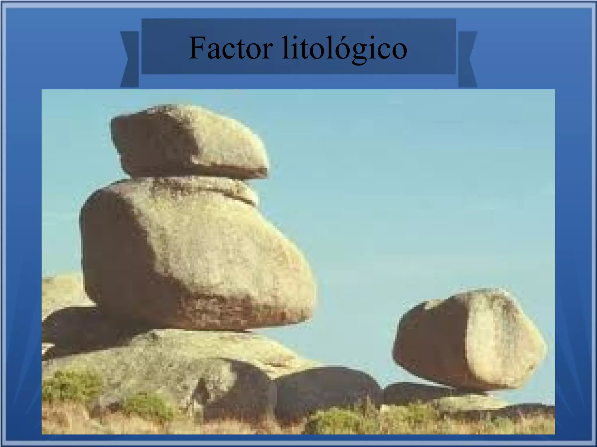 Factor litológico

 