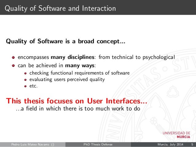 Thesis checking software