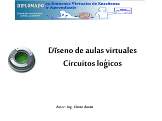 Diseno de aulas virtuales 
Circuitos logicos 
Autor: ing. Victor duran 
 