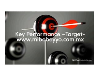 Key Performance –Target-
www.mibebeyyo.com.mx
 