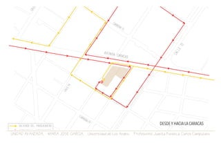 UNIDAD AVANZADA. MARIA JOSE GARCIA. Universidad de Los Andes. Profesores: Juanita Fonseca. Carlos Campuzano.
DESDE Y HACIA LA CARACAS
 