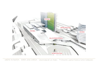 UNIDAD AVANZADA. MARIA JOSE GARCIA. Universidad de Los Andes. Profesores: Juanita Fonseca. Carlos Campuzano.
HALL DE TRANSFERENCIA
OFICINAS
OFICINAS
INFRAESTRUCTURA
INFRAESTRUCTURA
OFICINAS
 