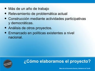 Presentación Ordenanza para la promoción y desarrollo de la Economía ...