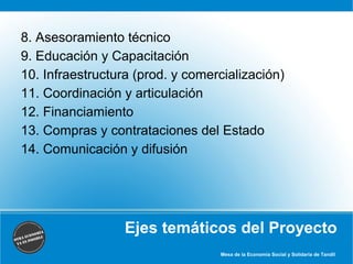 Presentación Ordenanza para la promoción y desarrollo de la Economía ...