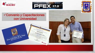 Convenio y Capacitaciones
con Universidad
 