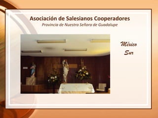 Asociación de Salesianos Cooperadores
    Provincia de Nuestra Señora de Guadalupe



                                               México
                                                Sur
 