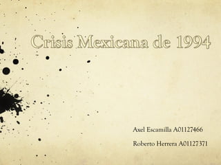 Axel Escamilla A01127466 Roberto Herrera A01127371 