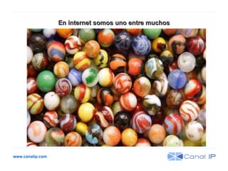 www.canalip.com En internet somos uno entre muchos 