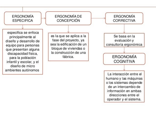 mapa conceptual de los principios basicos de la ergonomia