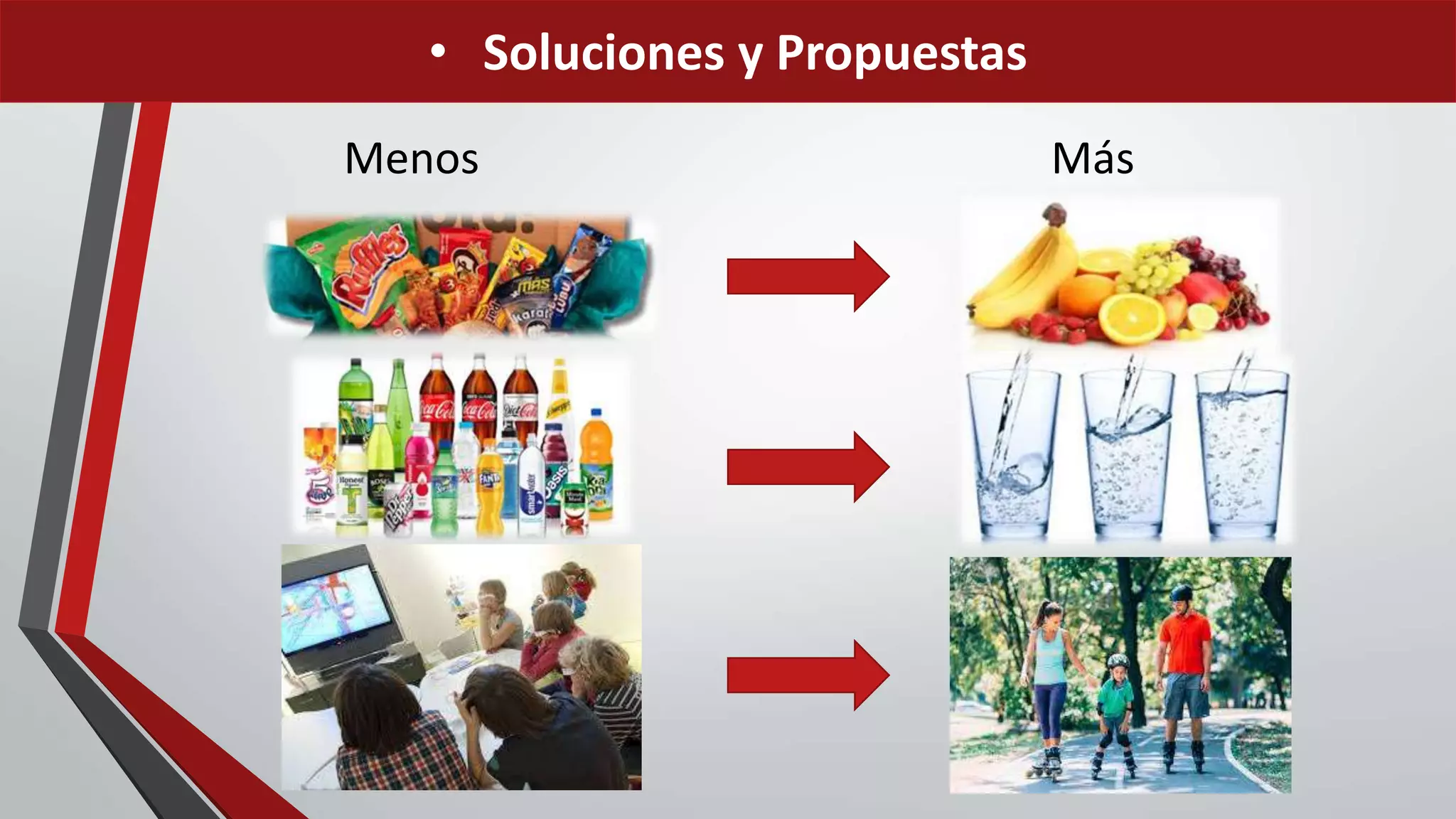 Menos Más
• Soluciones y Propuestas
 