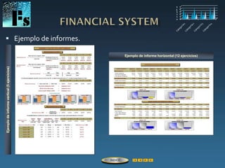  Ejemplo de informes.
Ejemplodeinformevertical(5ejercicios)
Ejemplo de informe horizontal (12 ejercicios)
ÍNDICE
 