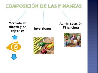 Mercado de 
dinero y de 
capitales 
Inversiones 
Administración 
Financiera 
 